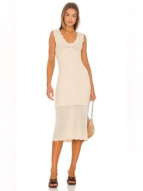 NWT PAIGE Opal Dress Ecru